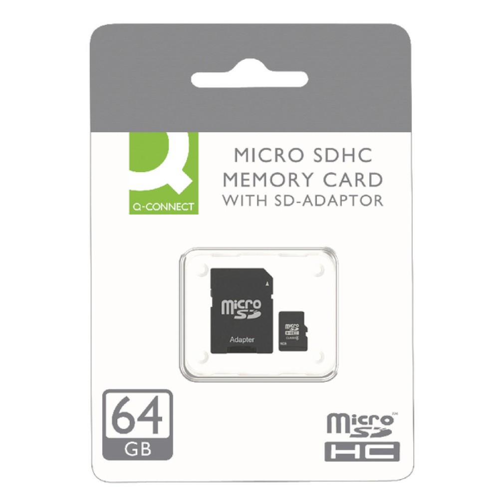 Q-Connect 64GB MicroSD Card Class 10 KF16128