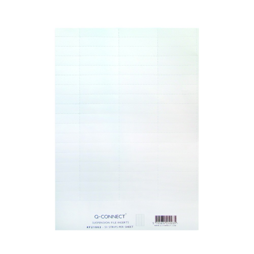 Q-Connect Suspension File Insert White (51 Pack) KF21003
