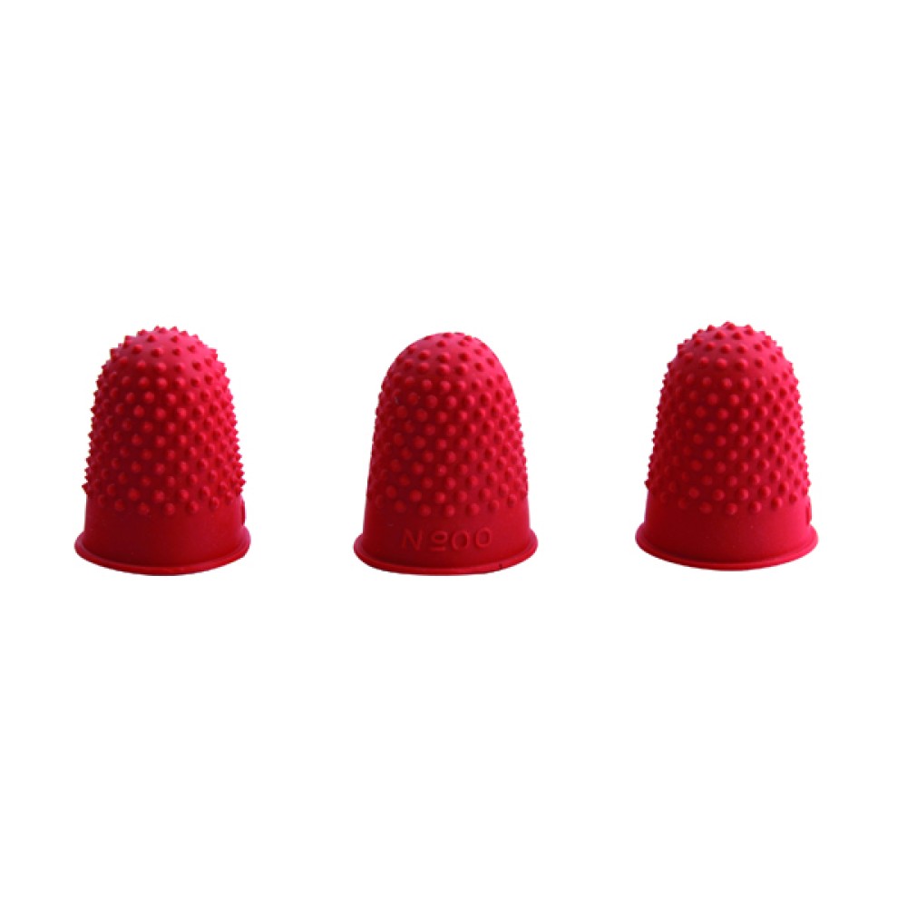 Q-Connect Thimblettes Size 00 Red (12 Pack) KF21507