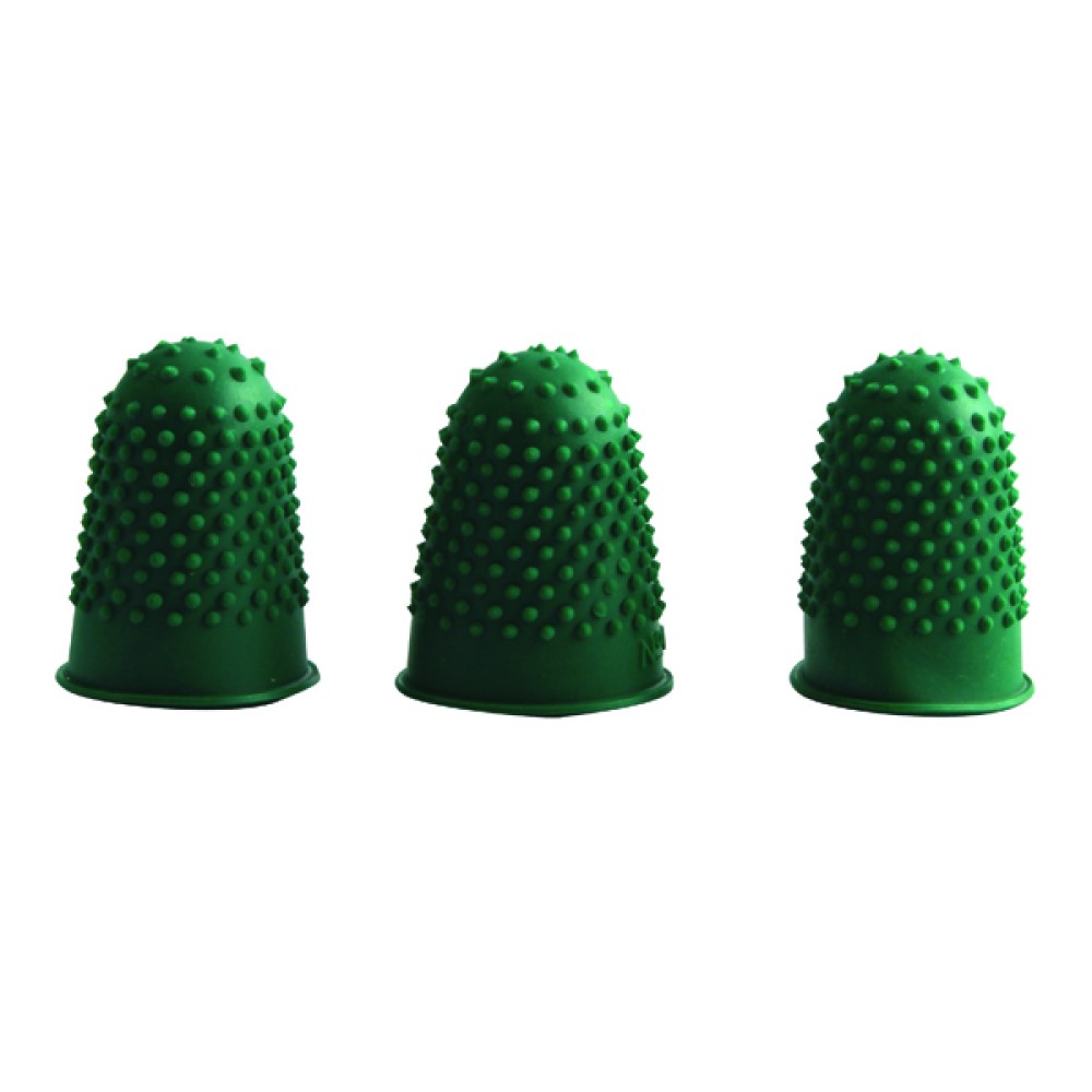 Q-Connect Thimblettes Size 0 Green (12 Pack) KF21508