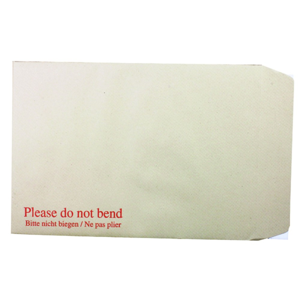 Q-Connect C4 Envelopes Board Back Peel and Seal 115gsm Manilla (125 Pack) KF3521