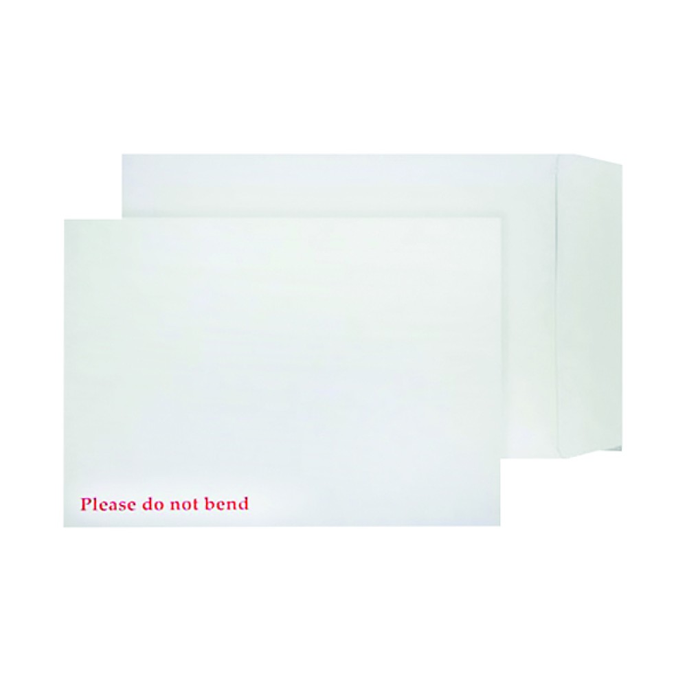 Q-Connect C4 Envelopes Board Back Peel and Seal 120gsm White (125 Pack) KF3525