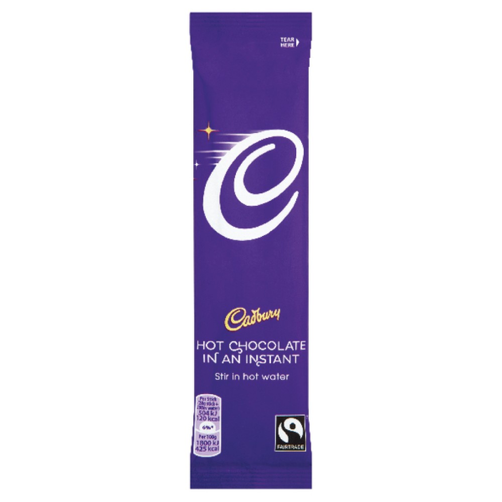 Cadbury Instant Hot Chocolate Sachets 28g (50 Pack) 915654