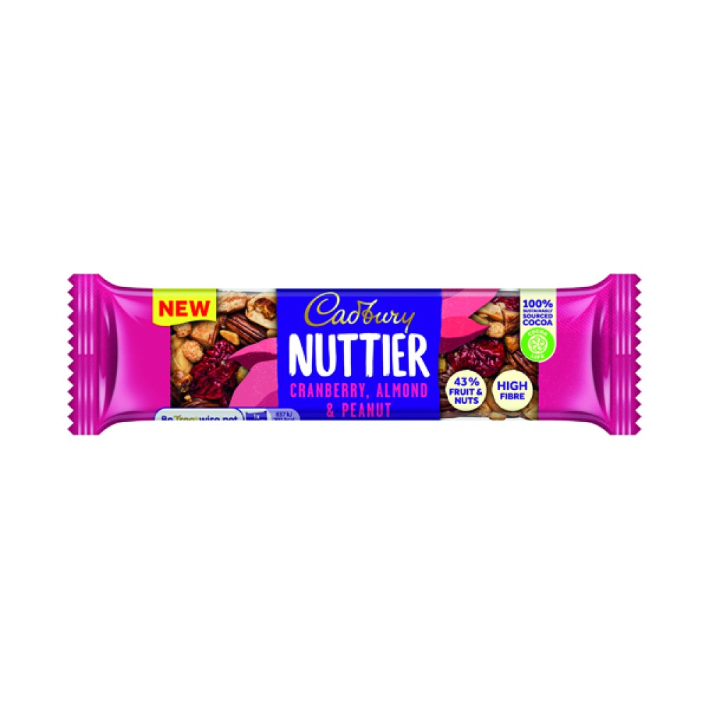 Cadbury Nuttier Cranberry/Almond Chocolate 40g (15 Pack) 4260511