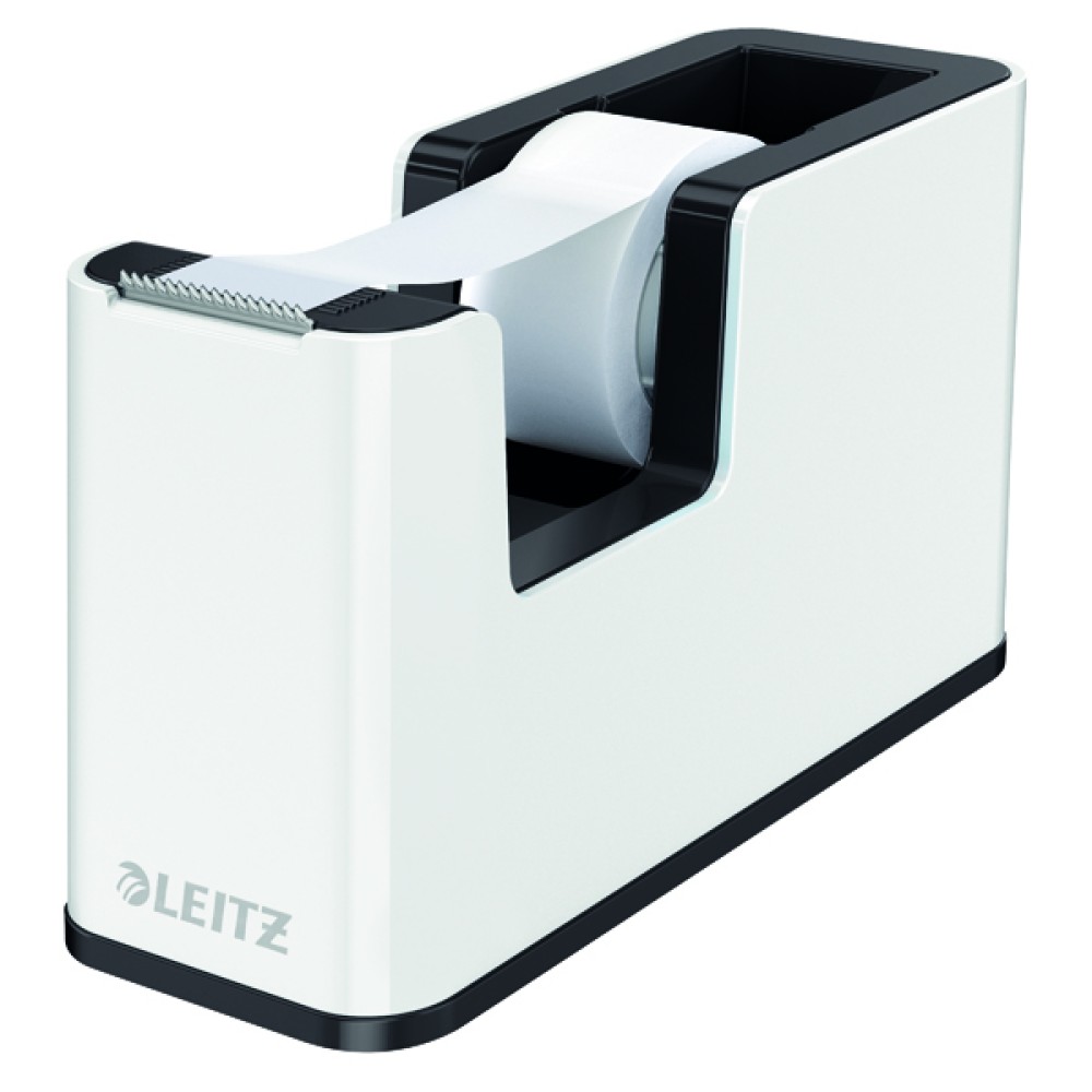 Leitz WOW Tape Dispenser Dual Colour White/Black 53641095