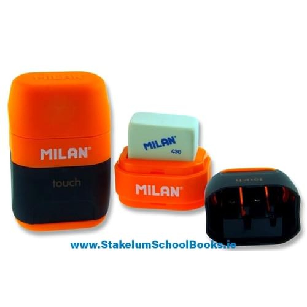 Milan Compact Touch Duo Eraser & Sharpener 4 Asst. Cdu