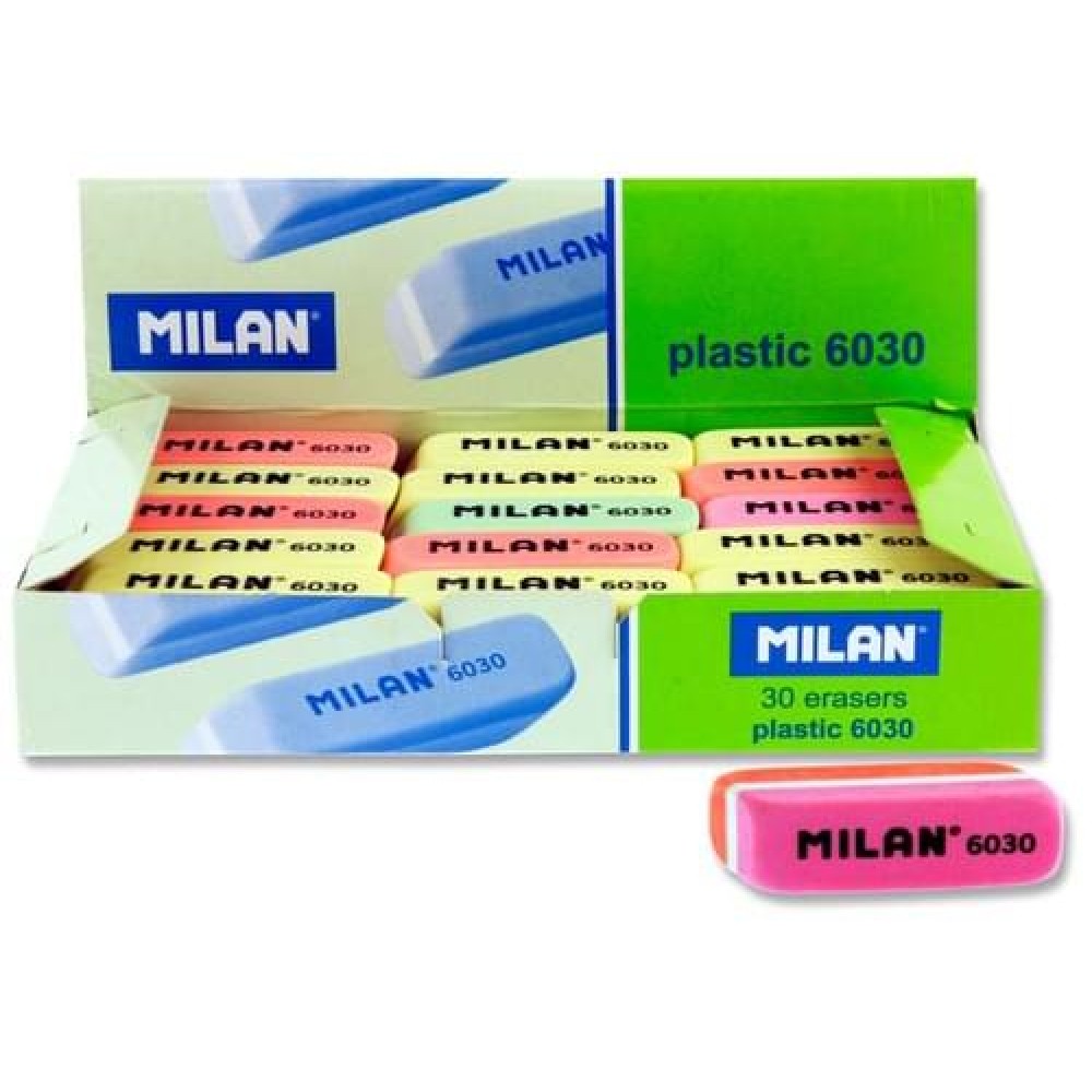 Milan 6030 Coloured Eraser 4 Asst. Cdu