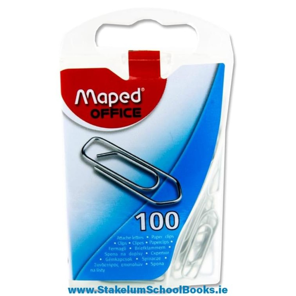 Maped Office Pkt.100 Silver Paper Clips