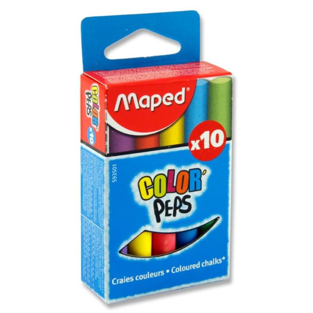 MAPED BOX 10 CHALK - COLOR\'PEPS