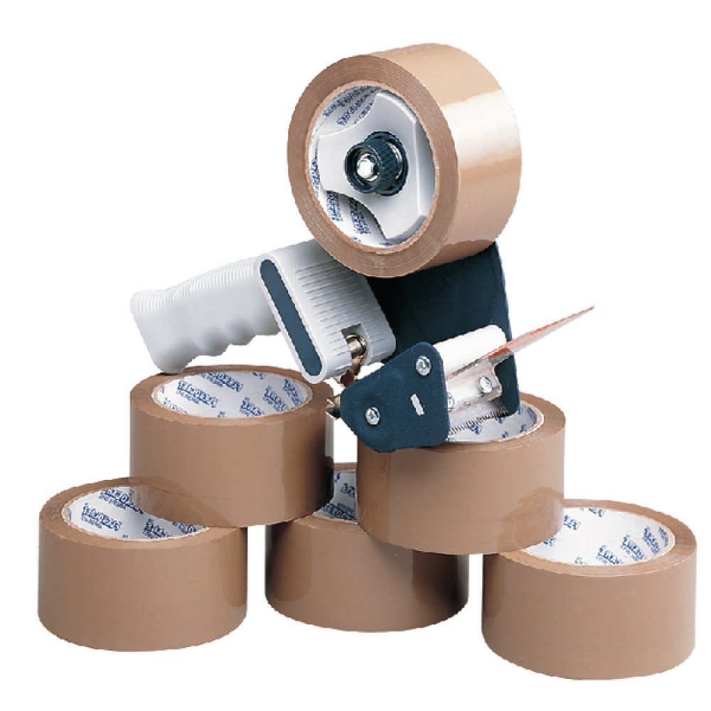 Tape Dispenser With 6 Rolls Polypropylene Tape 50mmx66m (6 Pack) 9761Bdp01