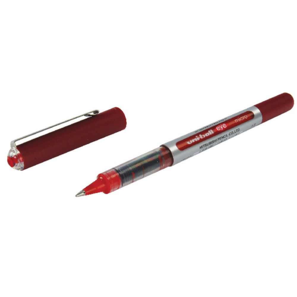 Uni-Ball UB-150 Eye Rollerball Pen Fine Red (12 Pack) 9000502