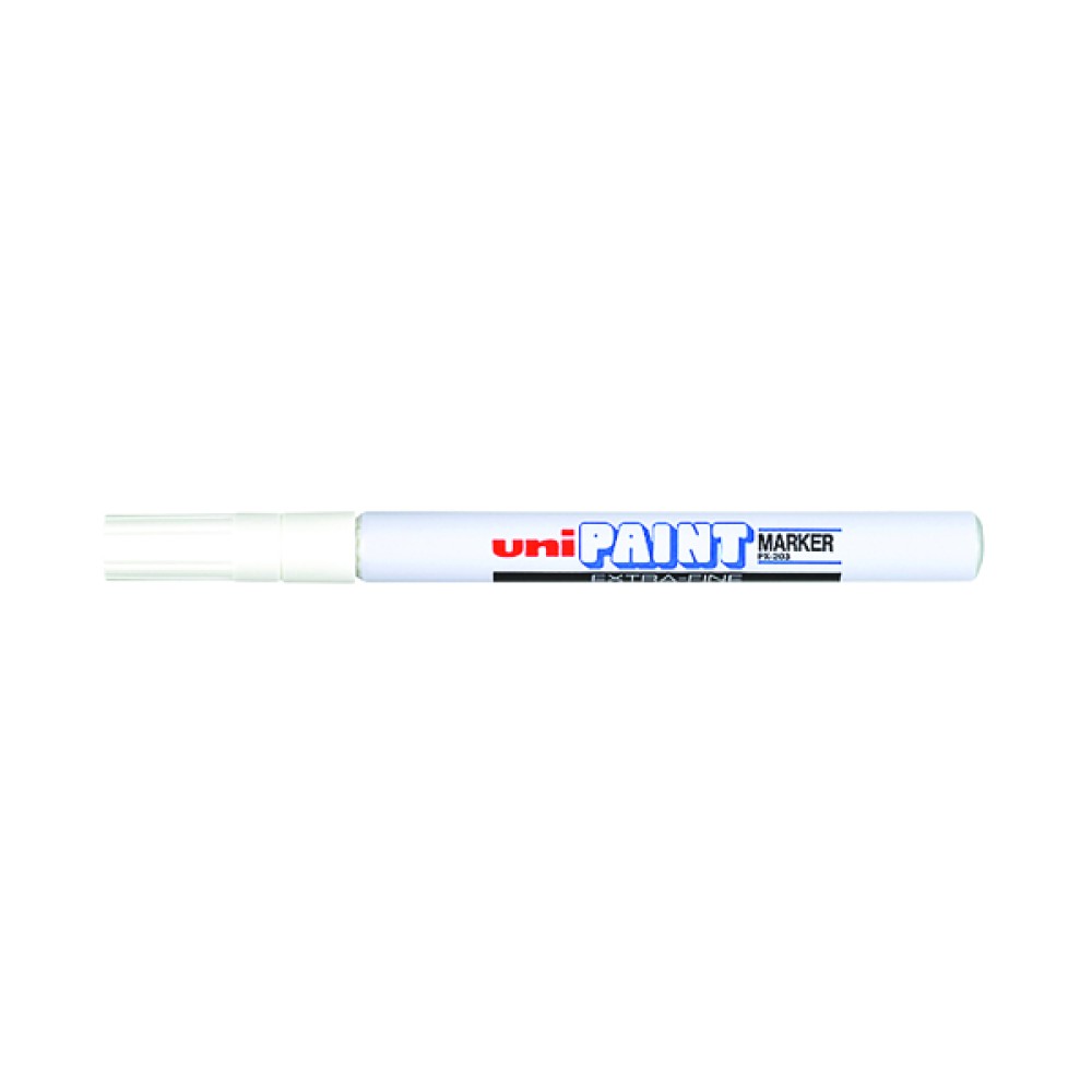 Unipaint PX-203 Paint Marker Fine Bullet White (12 Pack) 508341000