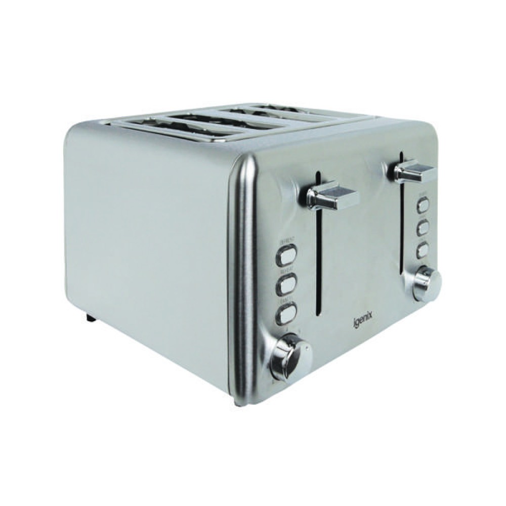 Igenix Stainless Steel 4-Slice Toaster FCL4001/H