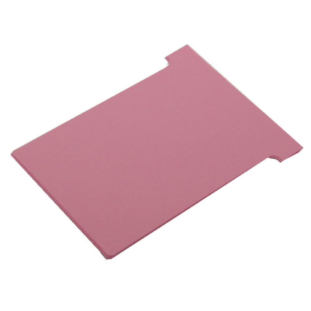 Nobo T-Card Size 2 48 x 85mm Pink (100 Pack) 32938905