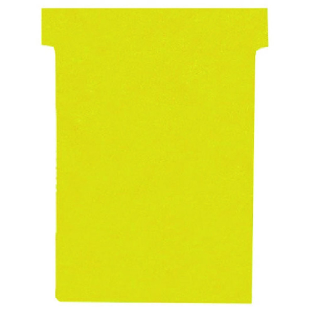 Nobo T-Card Size 3 80 x 120mm Yellow (100 Pack) 2003004