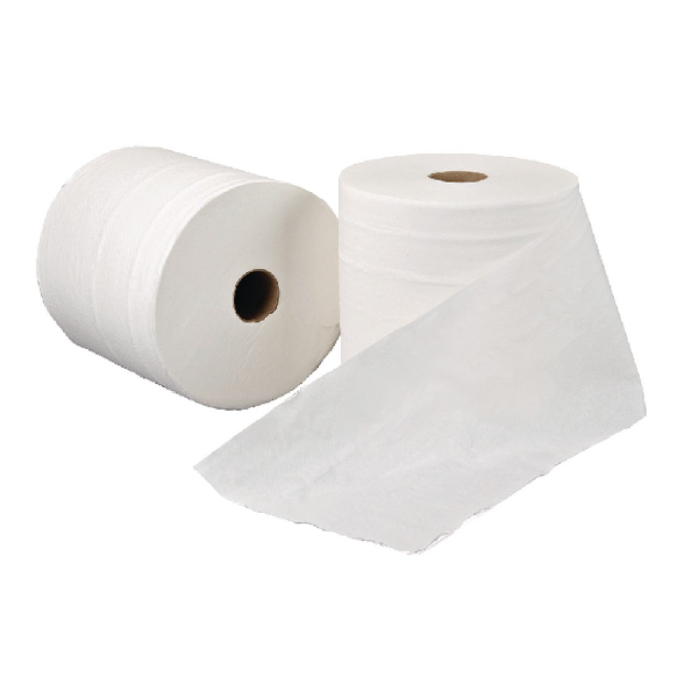 Leonardo 1-Ply Hand Towel Roll White (6 Pack) RTW200NDS