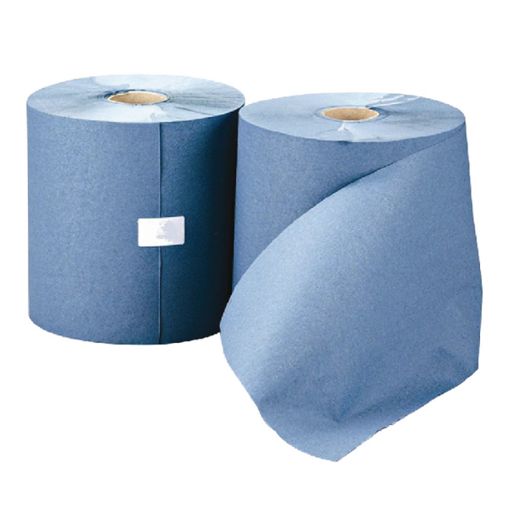 Leonardo 1-Ply Hand Towel Roll Blue (6 Pack) RTB200NDS