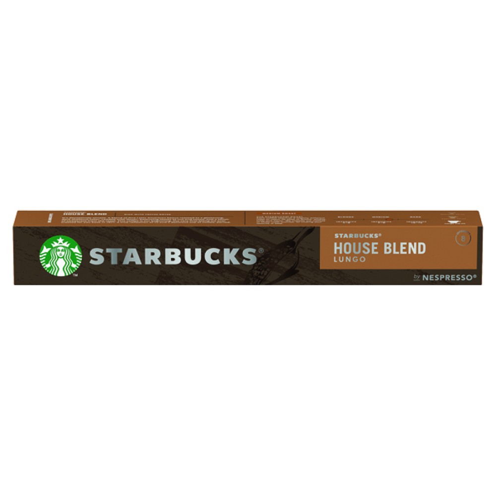 Nespresso Starbucks House Blend Lungo Coffee Pods (10 Pack) 12423278