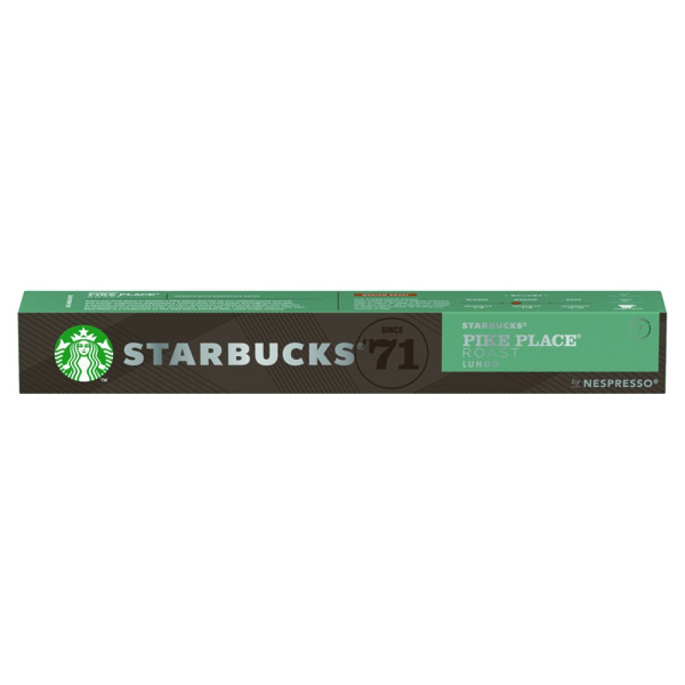 Nespresso Starbucks Pike Place Lungo Coffee Pods (10 Pack) 12423398
