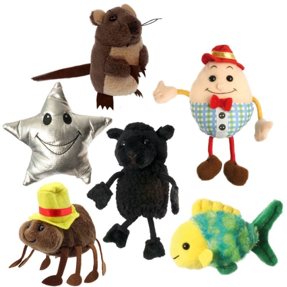 Nursery Rhymes Set of 6 Finger Puppets