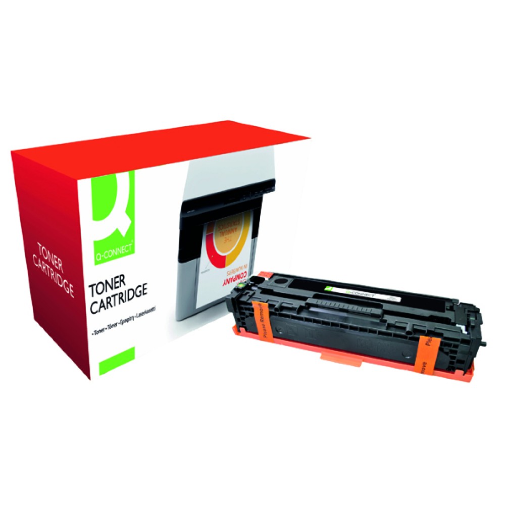 Q-Connect Compatible Solution HP 125A Black Laserjet Toner Cartridge CB540A