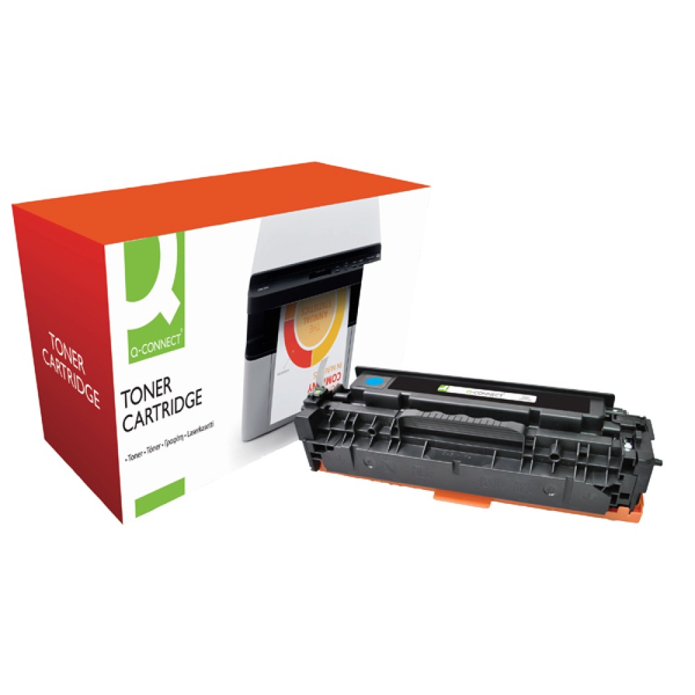 Q-Connect Compatible Solution HP 304A Cyan Laserjet Toner Cartridge CC531A