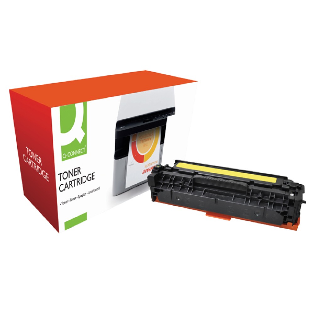 Q-Connect Compatible Solution HP 312A Yellow Toner Cartridge CF382A