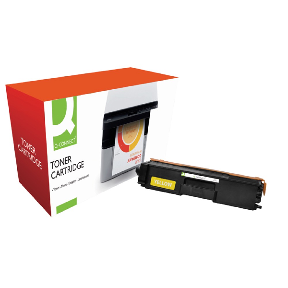 Q-Connect Compatible Solution Brother TN321Y Yellow Toner Cartridge TN321Y