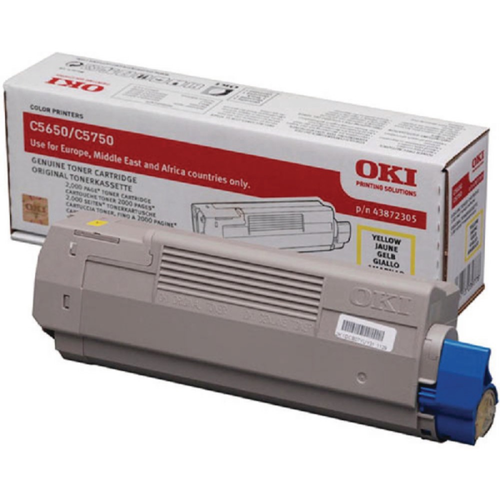 Oki Yellow 43872305 Toner Cartridge