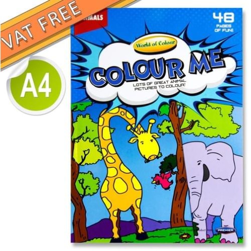WOC A4 48pg COLOURING BOOK - ANIMALS