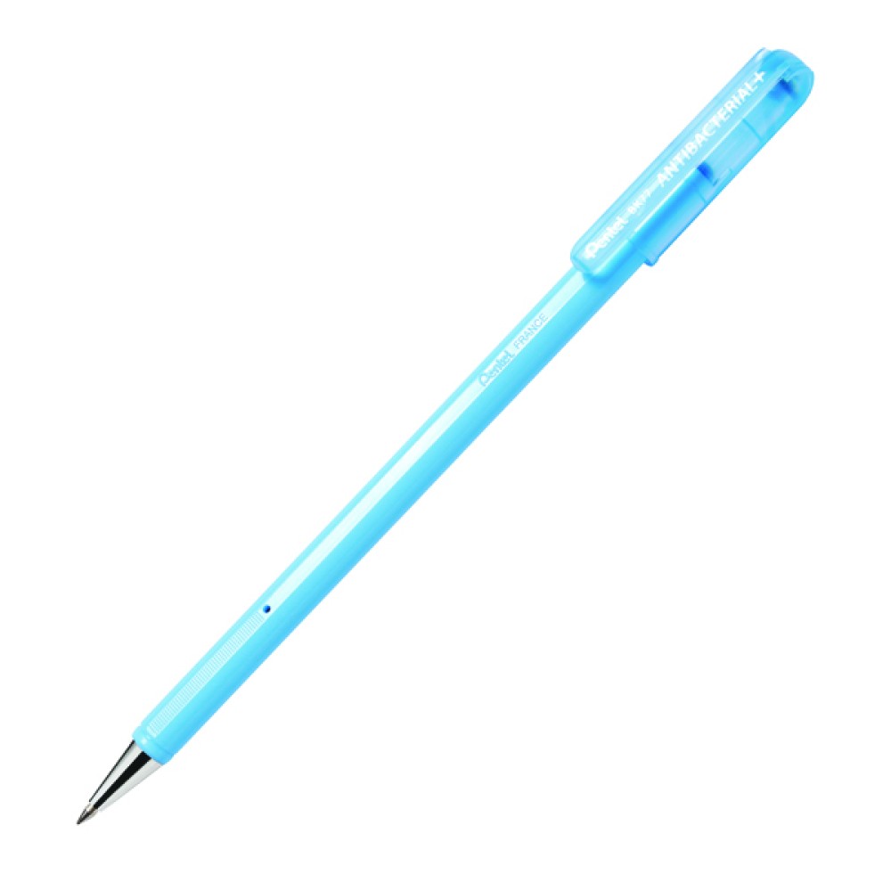 Pentel Superb Antibac Ballpoint Pen 0.7mm Black (12 Pack) BK77AB-AE