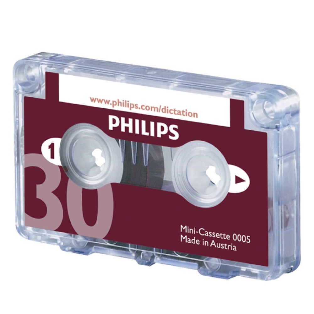 Philips Dictation Cassette 30 Minutes (10 Pack) LFH0005/30