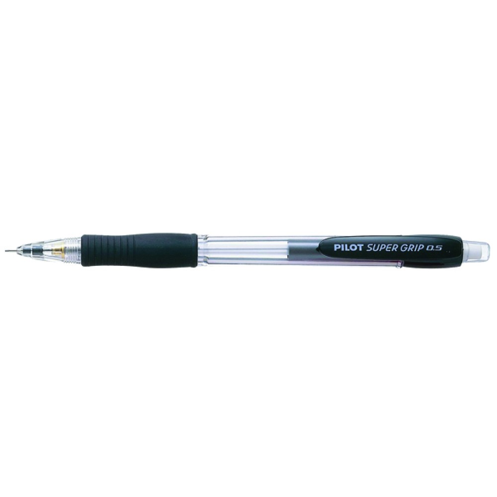 Pilot Super Grip Mechanical Pencil 0.5mm HB Black (12 Pack) 506101201