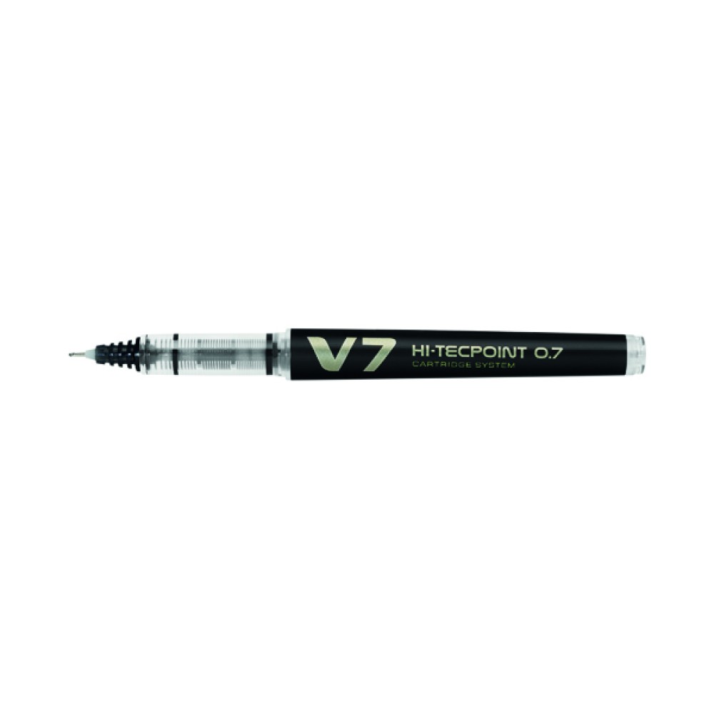 Pilot V7 Cartridge Rollerball Pen Medium Line Black (10 Pack) 4902505442865