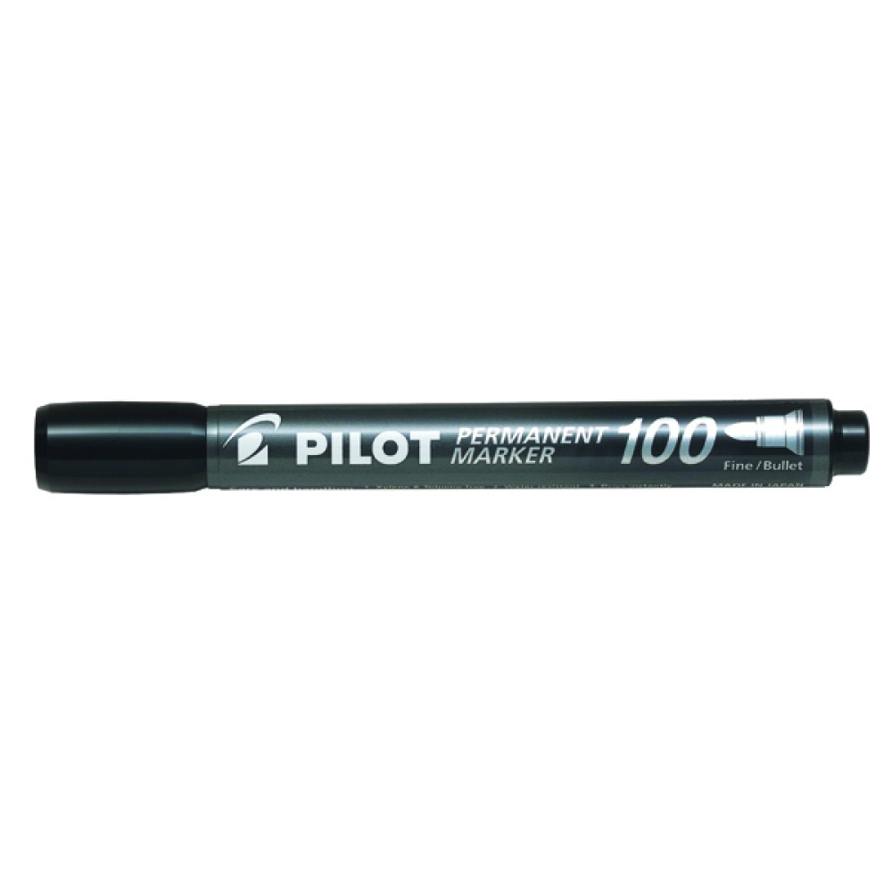 Pilot 100 Permanent Market Bullet Tip Black (20 Pack) 3131910501268