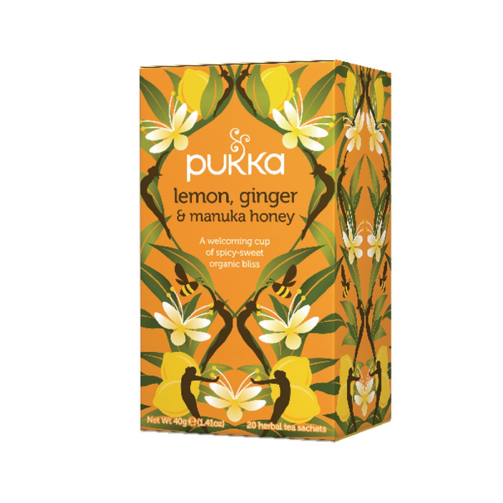 Pukka Lemon Ginger and Manuka Tea (20 Pack) P5049