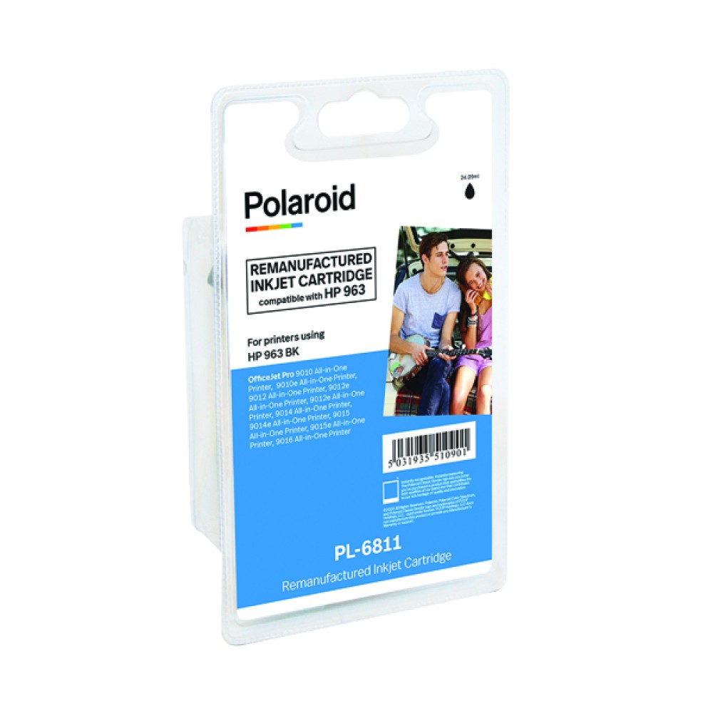 Polaroid HP 963 Black Inkjet Cartridge 1000 Pages 3JA26AE-COMP