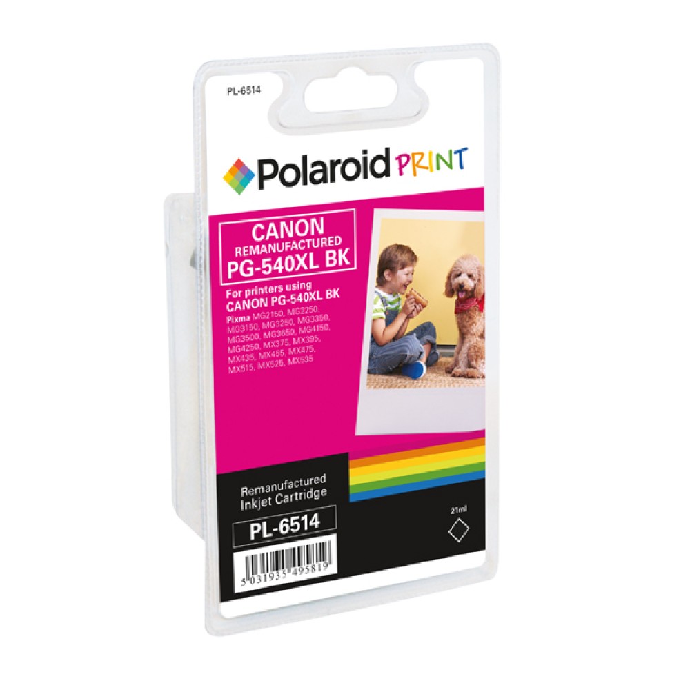 Polaroid Canon PG-540XL Remanufactured Inkjet Cartridge Black 5222B005-COMP PL