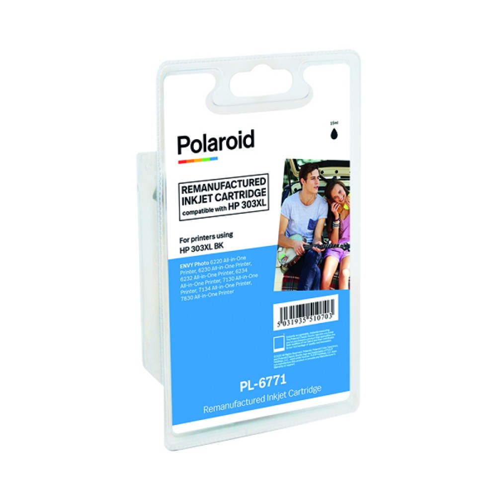 Polaroid HP 303XL Black Inkjet Cartridge T6N04AE-COMP