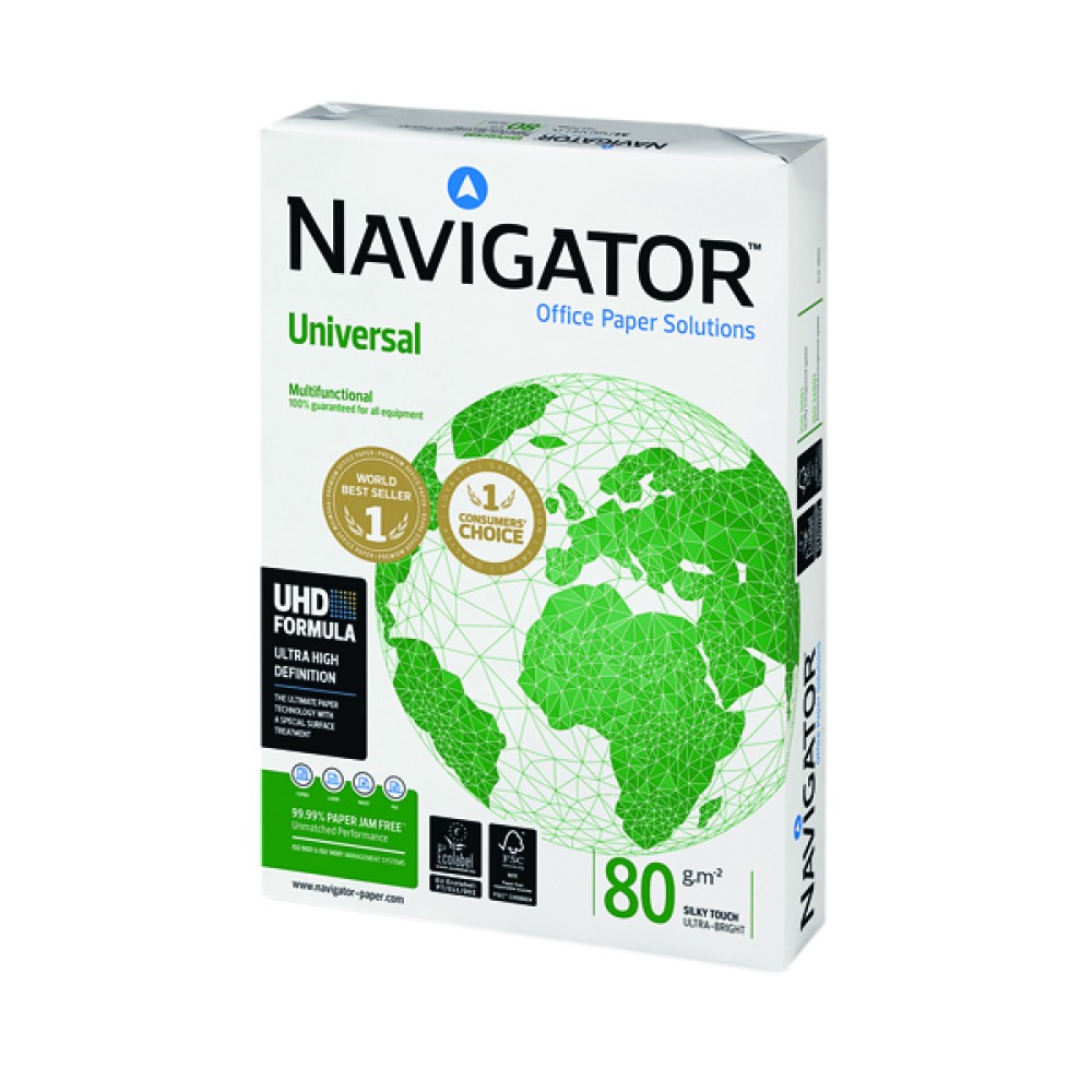 Navigator Universal A4 Paper 80gsm White (2500 Pack) NAVA480