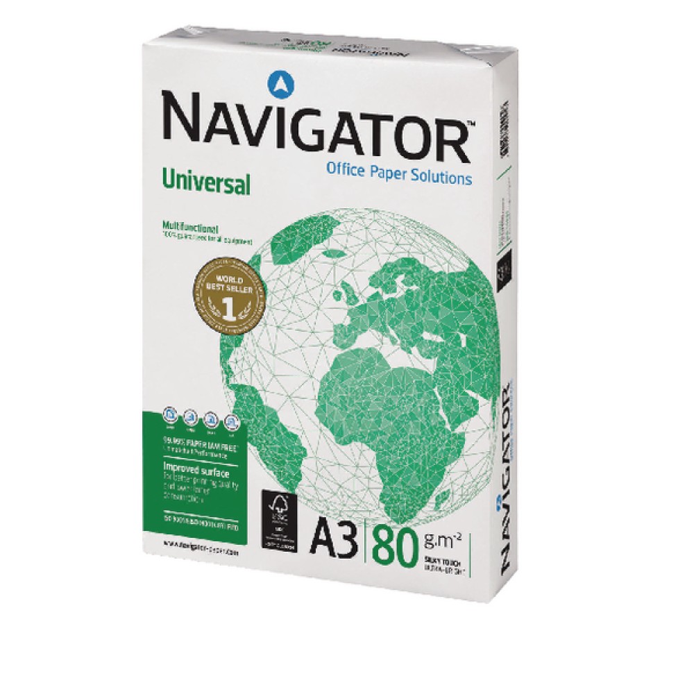 Navigator A3 Universal White Paper (2500 Pack) NAVA380