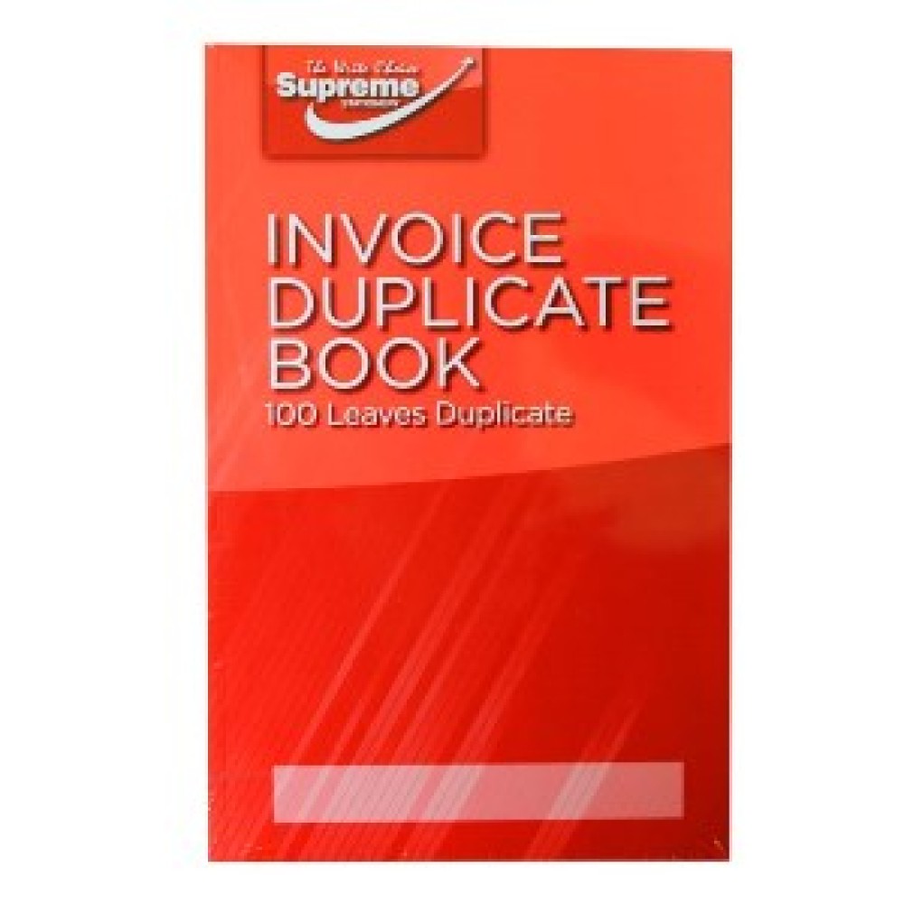 Duplicate Book Invoice (8x5)