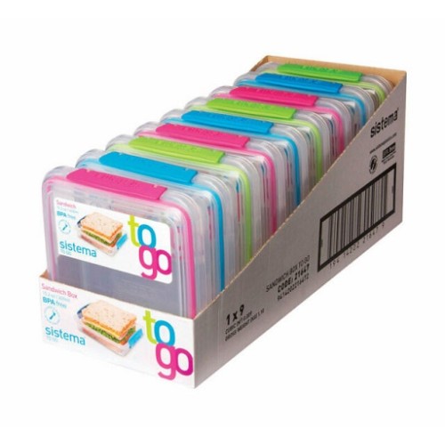 SISTEMA SANDWICH LUNCH BOX TO GO (21647)