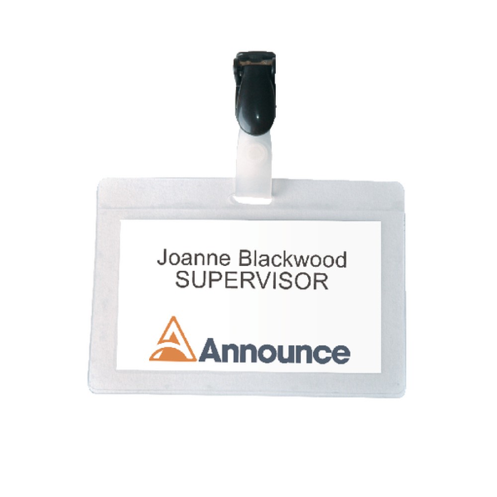 Announce Self-Laminating Badge 54x90mm (25 Pack) PV00924