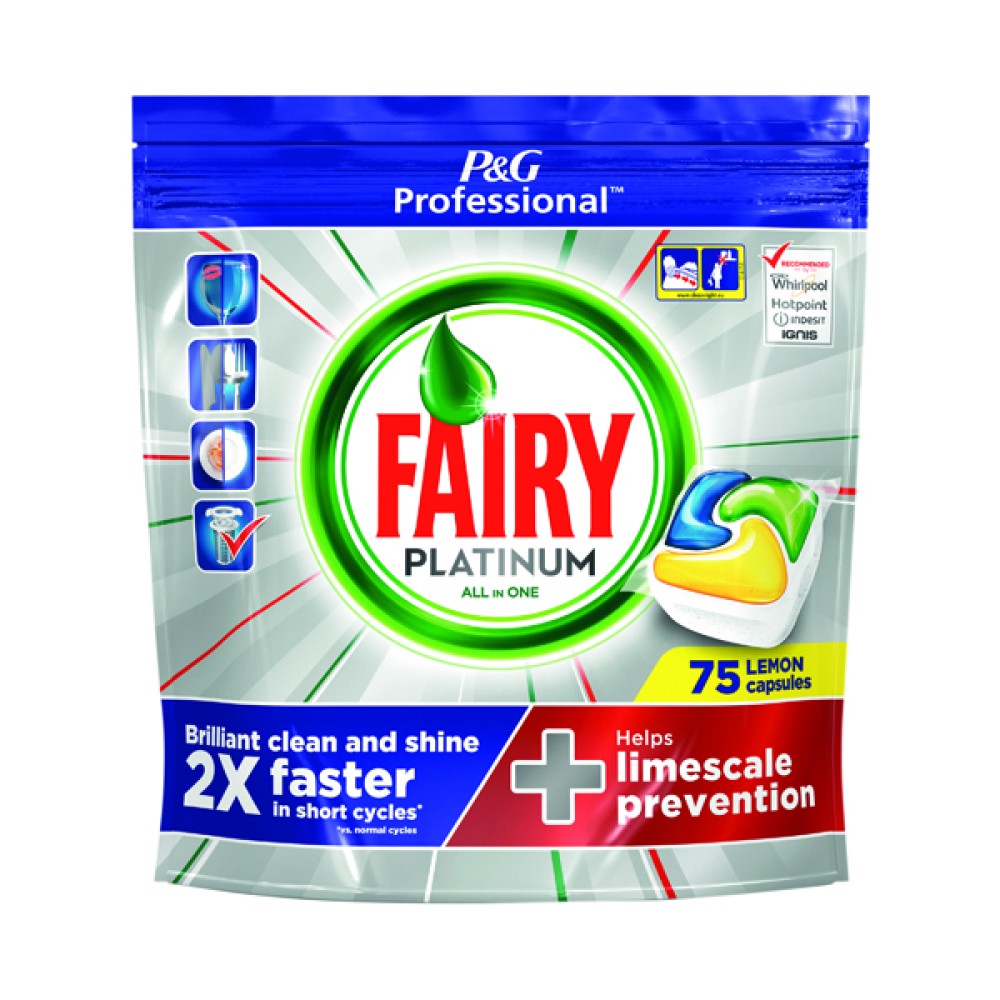 Fairy Platinum Dishwasher Tablets (75 Pack) 81448293
