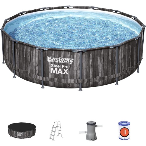 Bestway 14ft Steel Pro Max Grey Pool