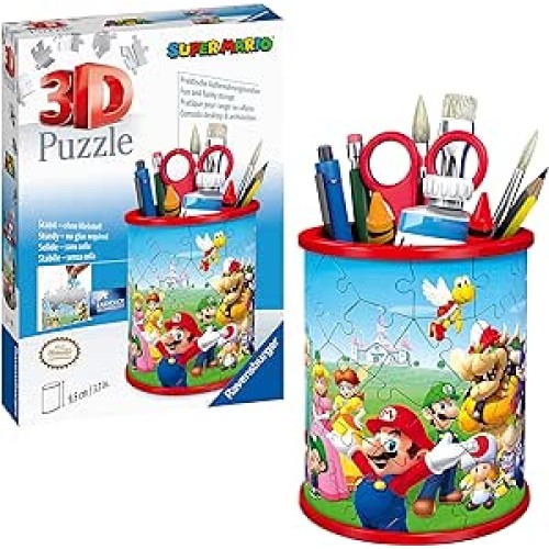 Ravensburger Super Mario Pencil Holder 3D Puzzle 54pc