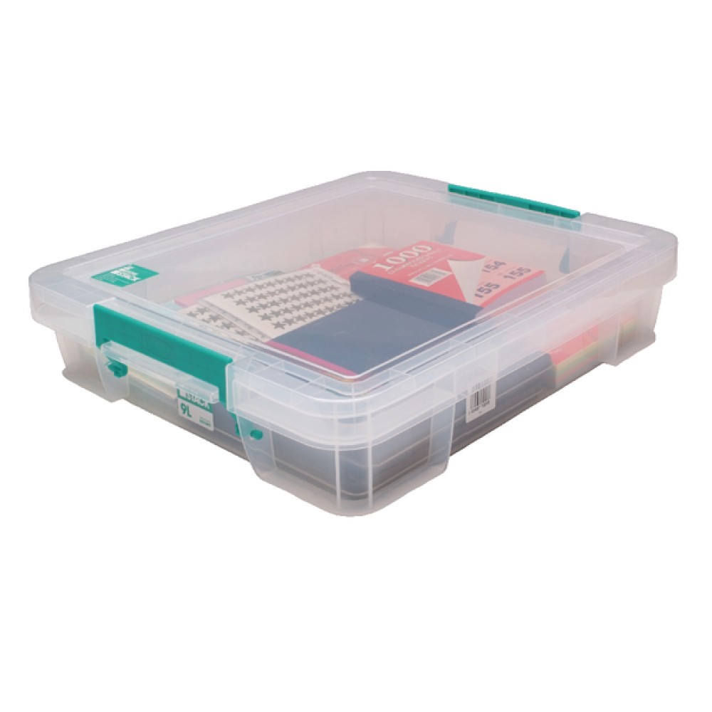 StoreStack 9 Litre Storage Box W430xD360xH90mm Clear RB75897