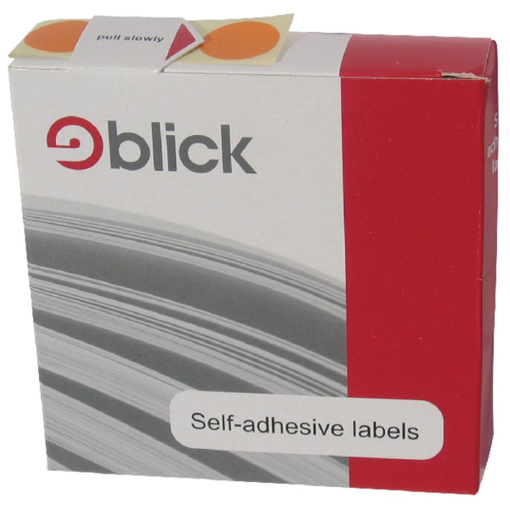 Blick Labels in Dispensers Round 19mm Blue (1280 Pack) RS011453