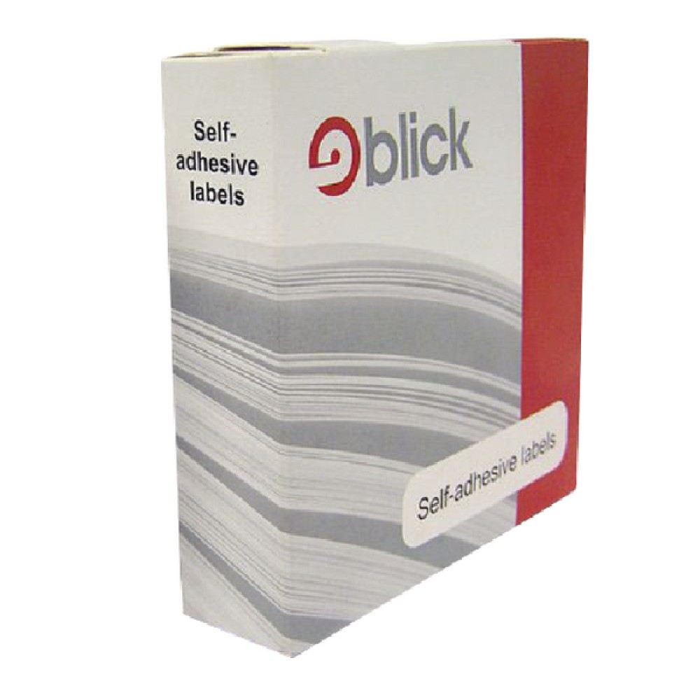 Blick Labels in Dispensers Round 19mm  Red (1280 Pack) RS012054